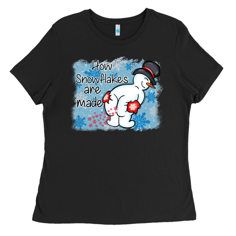 How Snowflakes Are Made Winter Christmas Ladies Tee by MaliasSmallBusiness | Teevron