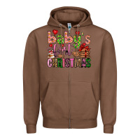 Chestnut baby's first christmas Zipper Hoodie - FaDigitalArtStudio