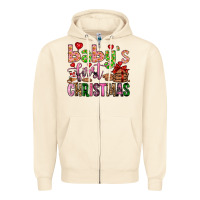 Sandshell baby's first christmas Zipper Hoodie - FaDigitalArtStudio