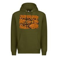 Army Green leopard glitter background Premium Hoodie - RanaPortraitStore