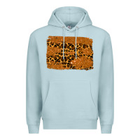 Blue Mist leopard glitter background Premium Hoodie - RanaPortraitStore