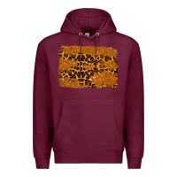 Burgundy leopard glitter background Premium Hoodie - RanaPortraitStore