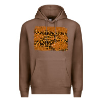 Chestnut leopard glitter background Premium Hoodie - RanaPortraitStore