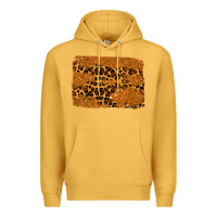 Mustard leopard glitter background Premium Hoodie - RanaPortraitStore