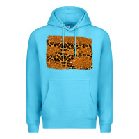 Ocean Blue leopard glitter background Premium Hoodie - RanaPortraitStore