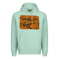 Seafoam leopard glitter background Premium Hoodie - RanaPortraitStore