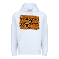 White leopard glitter background Premium Hoodie - RanaPortraitStore