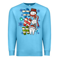 Ocean Blue ho ho ho teeth Premium Sweatshirt - CowhideDigitalArt
