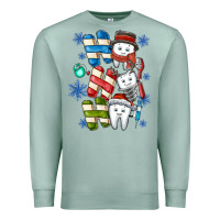 Seafoam ho ho ho teeth Premium Sweatshirt - CowhideDigitalArt