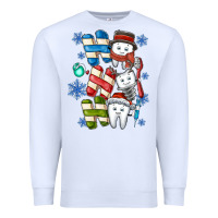 White ho ho ho teeth Premium Sweatshirt - CowhideDigitalArt