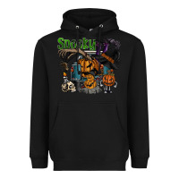 Black spooky Heavyweight Hoodie - SublimationCraftShop