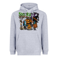 Heather Grey spooky Heavyweight Hoodie - SublimationCraftShop