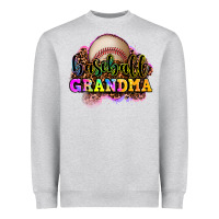 Heather Grey baseball grandma Heavyweight Sweatshirt - OliviaCreatesArt