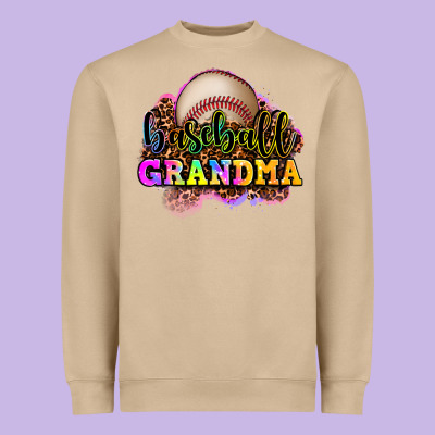 Baseball Grandma Heavyweight Sweatshirt Designed By Oliviacreatesart