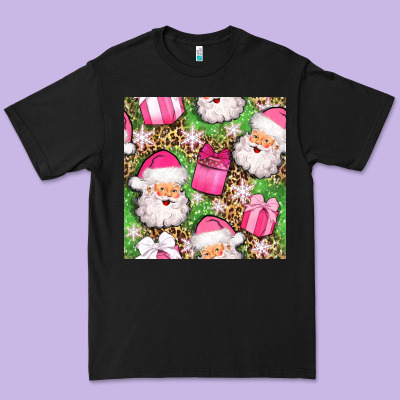 Christmas Santa Claus And Gift Box Seamless Pattern Bbs Premium Tee Designed By Bundleandbundleshop