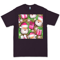 Plum christmas santa claus and gift box seamless pattern bbs Premium Tee - BundleAndBundleShop