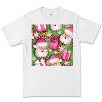 White christmas santa claus and gift box seamless pattern bbs Premium Tee - BundleAndBundleShop