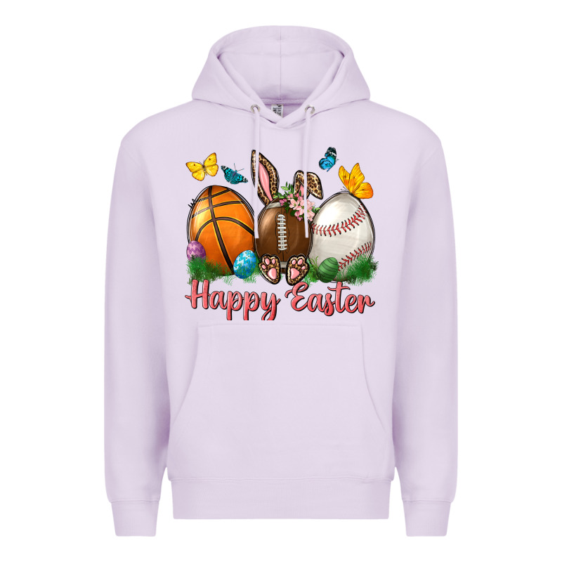 Happy Easter Sports With Butterfly Premium Hoodie by BundleAndBundleShop | Teevron
