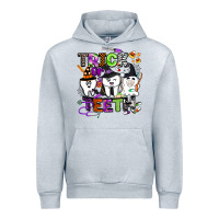 Heather Grey trick or teeth Urban Hoodie - BarkalooDesign