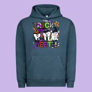 Trick Or Teeth Urban Hoodie Designed By Barkaloodesign