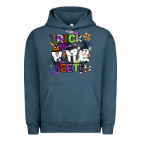 Pigment Midnight Navy trick or teeth Urban Hoodie - BarkalooDesign