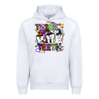 White trick or teeth Urban Hoodie - BarkalooDesign
