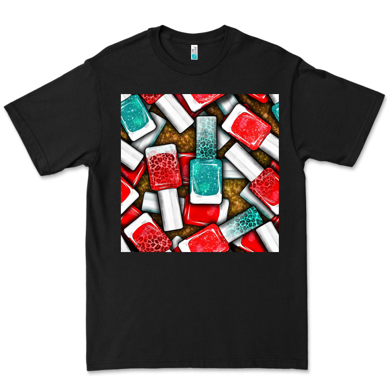 Nail Polish With Glitter Seamless Pattern Bbs Premium Tee by BundleAndBundleShop | Teevron