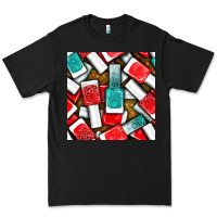 Black nail polish with glitter seamless pattern bbs Premium Tee - BundleAndBundleShop