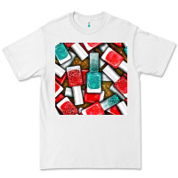 White nail polish with glitter seamless pattern bbs Premium Tee - BundleAndBundleShop