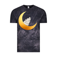 Cloud Black Howling Wolf Vintage Tee - Bettercallsaul