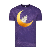 Cloud Purple Howling Wolf Vintage Tee - Bettercallsaul