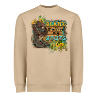 Mushroom Blame It All On My Boots Heavyweight Sweatshirt - FaDigitalArtStudio