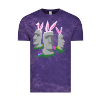 Cloud Purple easter island moai figures  cute travelers funny gift Vintage Tee - maiPhamDesign