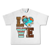 Lunar Rock American Football love and helmet Urban Heavy Tee - NancyCooperArtShop