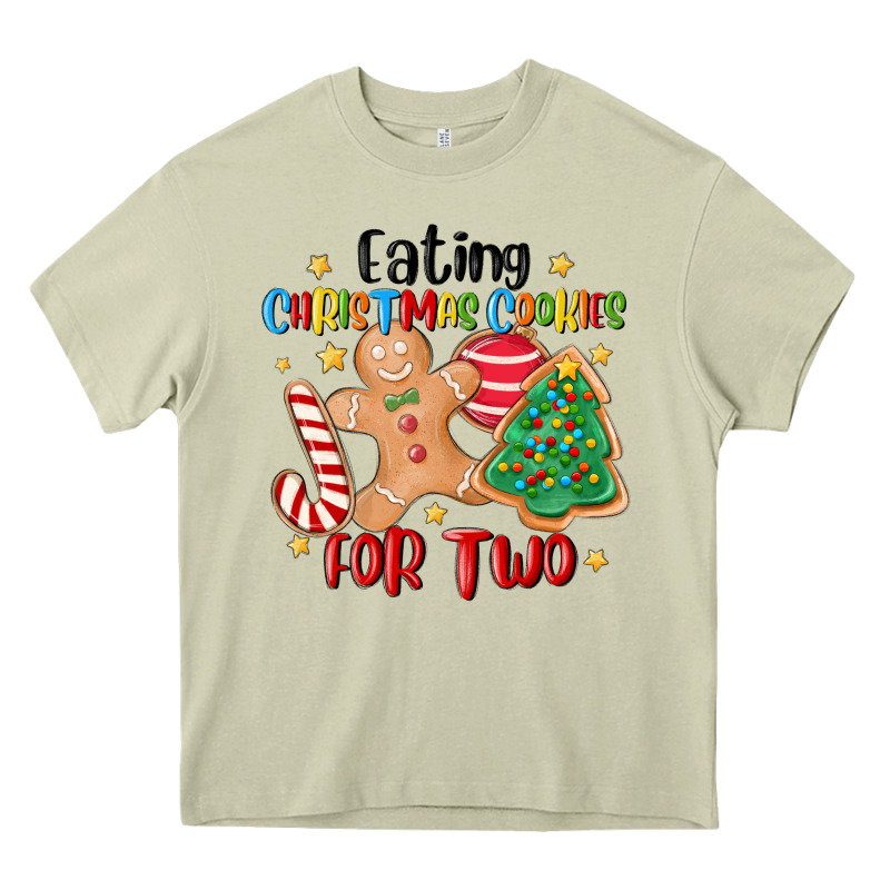Eating Christmas Cookies For Two Heavy Core Tee by MaliasSmallBusiness | Teevron