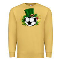 Antique Gold Football Ball Premium Sweatshirt - CowhideDigitalArt