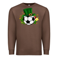 Chestnut Football Ball Premium Sweatshirt - CowhideDigitalArt
