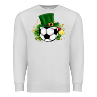 Dove Grey Football Ball Premium Sweatshirt - CowhideDigitalArt