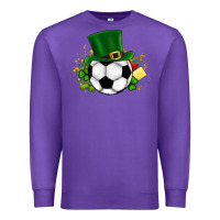 Purple Football Ball Premium Sweatshirt - CowhideDigitalArt