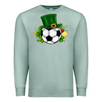 Seafoam Football Ball Premium Sweatshirt - CowhideDigitalArt