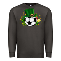 Smoke Football Ball Premium Sweatshirt - CowhideDigitalArt