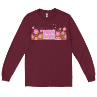 Burgundy mom boss daisies Long Sleeve Tee - TumblerDesignByShophia