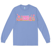 Colony Blue mom boss daisies Long Sleeve Tee - TumblerDesignByShophia