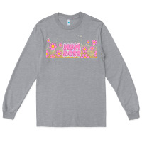 Heather Grey mom boss daisies Long Sleeve Tee - TumblerDesignByShophia