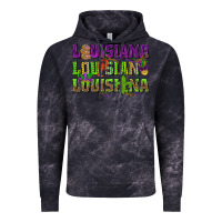 Cloud Black Louisiana Mardi Gras Vintage Hoodie - NancyCooperArtShop