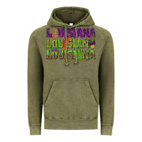 Vintage Olive Louisiana Mardi Gras Vintage Hoodie - NancyCooperArtShop