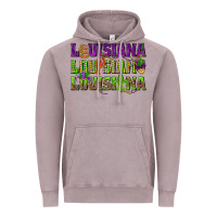 Vintage Zinc Louisiana Mardi Gras Vintage Hoodie - NancyCooperArtShop
