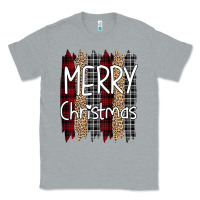 Heather Grey Merry Christmas Leopard Classic Tee - Bettercallsaul