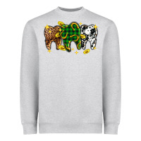 Heather Grey St. Patrick's Day Dental Heavyweight Sweatshirt - OliviaCreatesArt