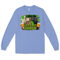 Let's Get Lucked Up Charolais And Black Angus Bull Long Sleeve Tee | Teevron